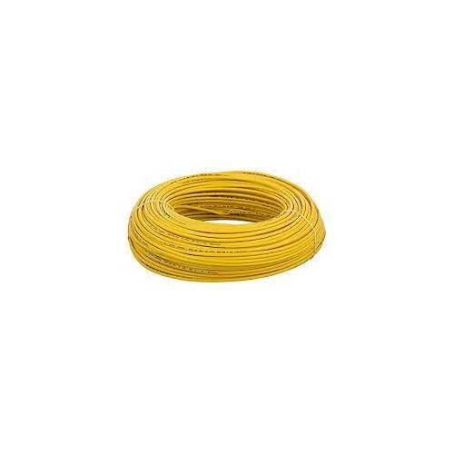 Polycab FR PVC Insulated Industrial Flexible Cable 1 Sqmm 1 Core  Yellow 100 mtr