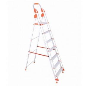 Bathla Sure Step Handy Ultra Stable Ladder Model: 6SL - 7 Step Weight: 7.6 Kg Load Capacity: 95 Kg Foldable Aluminum 5.58ft