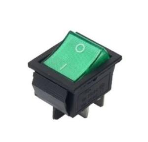 Rocker Switch 16A Green Color