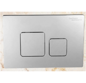 Hindware Concealed Flush Plate Cute Gloss With Black Back Plate , PVC Studs Pair & Lever Pull Mechanism