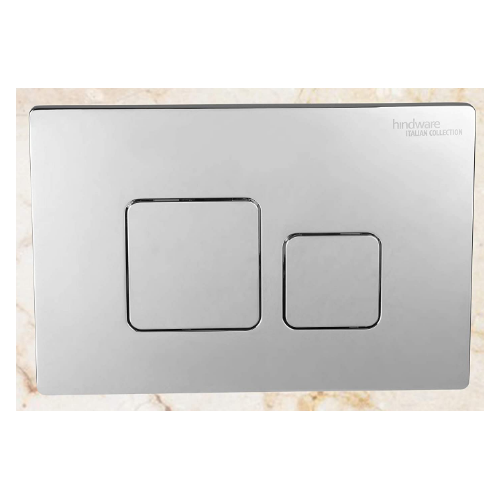 Hindware Concealed Flush Plate Cute Gloss With Black Back Plate , PVC Studs Pair & Lever Pull Mechanism