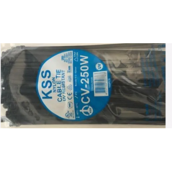 KSS Nylon Cable Tie, 75 mm, Black, (Pack Of 100 Pcs)