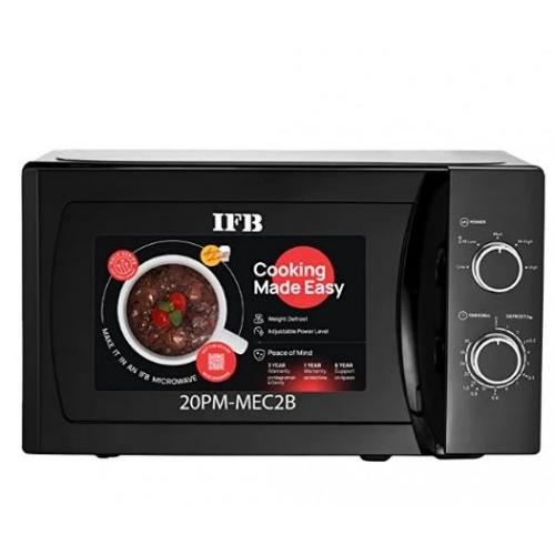 IFB Solo Microwave Oven 20 Litre, 20PM-MEC2B, Mechanical Knob,Black