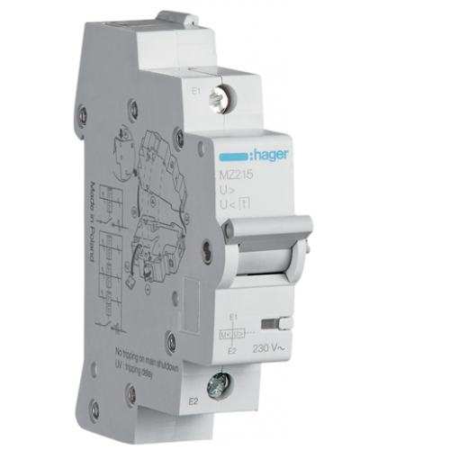 Hager Low And Overvoltage Release 230VAC 60V AC 1 Module, MZ215