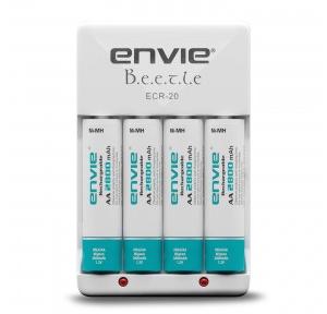 Envie (ECR20+AA2800 4PL) Charger For AA & AAA Rechargeable Batteries
