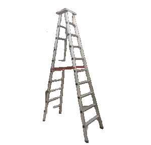 Heavy Duty Ladder 12 Gauge (A) Type Aluminum 4 Ft