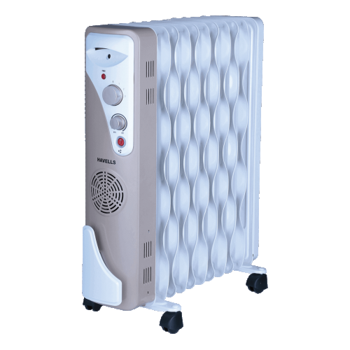 Havells OFR 11 Wave Fins Heater with Fan Beige 2900 Watts