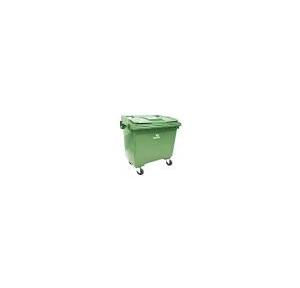 Nilkamal Wheel Dustbin Big Size WB 660 Litre Capacity, Colour : Green, Dimension: 1375(L) X 875(B) X 1220(H) MM