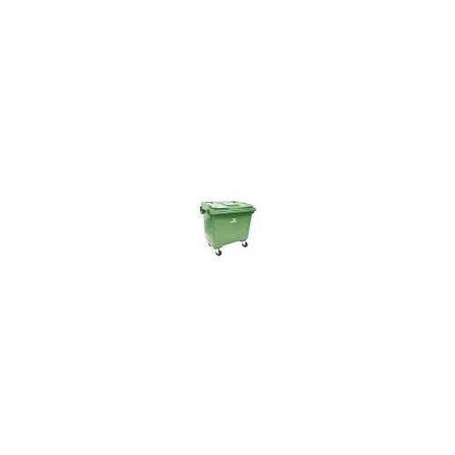 Nilkamal Wheel Dustbin Big Size WB 660 Litre Capacity, Colour : Green, Dimension: 1375(L) X 875(B) X 1220(H) MM