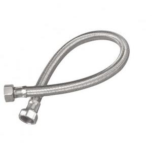 SS Braided Connection Pipe For Urinal Sensor, 1/2 X 10 Inch