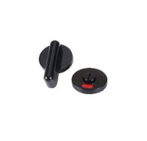 Prince Polo Washroom Indicator Lock, Nylon Partition Rotating Door Lock Indicator,  Black