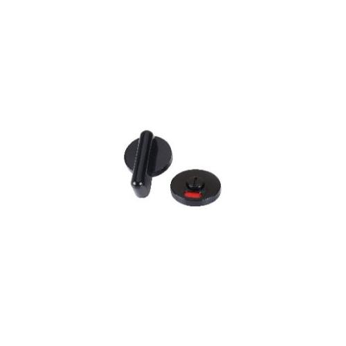 Prince Polo Washroom Indicator Lock, Nylon Partition Rotating Door Lock Indicator,  Black