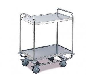 Food Serving Trolley 2 Shelves  600 X 500 X 1000mm SS202