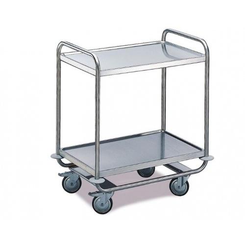 Food Serving Trolley 2 Shelves  600 X 500 X 1000mm SS202