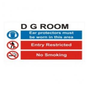 Usha Armour DG Room Signage, Size: 12 x 6 Inch