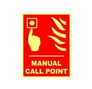 Usha Armour Manual Call Point Signage, Size: 4 x 4 Inch