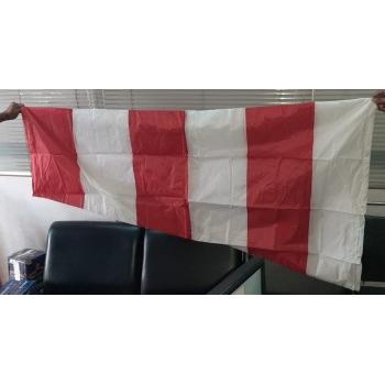 Windsock Full Set (Red and White) PU Fabric (Polyster) With Reflective Tape Water Proof Length 6 Feet Diameter 2 Feet Narrow End Diameter 1 Feet