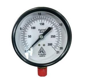 H-Guru Pressure Gauge Type Glycerin Filled 0-21 Kg Thread Dia 10 MM