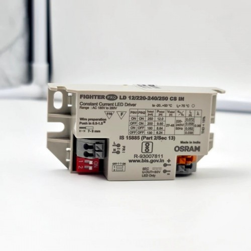 Osram LED Driver Fighter Pro 12 W, 25mA, 220-240V, LD 12/220-240/250 CS IN