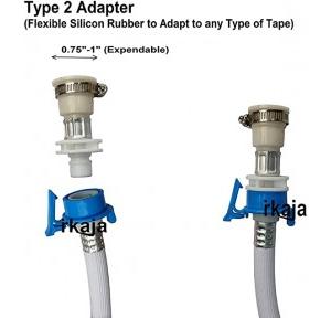 Universal  Long Washing Machine Inlet Water Hose Pipe 5 Meter With Two Type Adapters