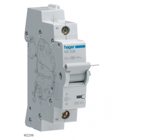 Hager Over Voltage Release 230V AC 1 Module MZ209