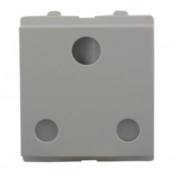 Schneider Opale 16A 1 Way Switch X2010WH +  6A/16A 3 Pin Socket Outlet With Shutter X2106WH +  3M Grid & 3M Cover Plate White X0703