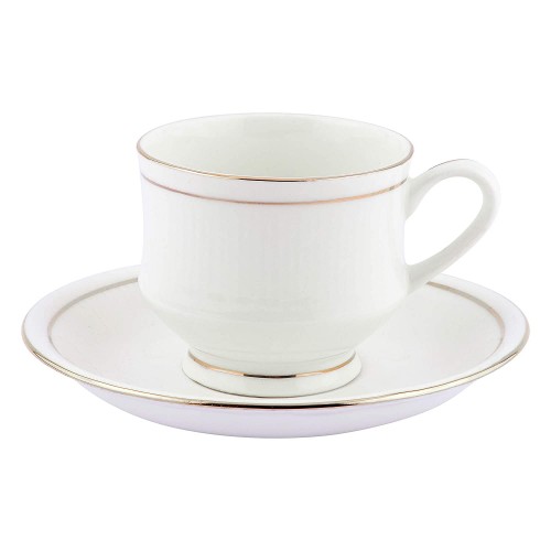 Clay Craft Tea Cup and Saucer Bone China 140ml