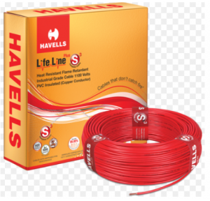 Havells 16Sqmm Single Core PVC Flexible Copper Cable Red 1 Mtr