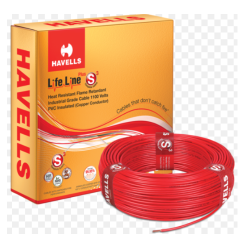 Havells 16Sqmm Single Core PVC Flexible Copper Cable Red 1 Mtr