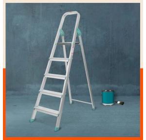 Bathla Advance Carbon Foldable Ladder Domestic Type Aluminum . 5 Step