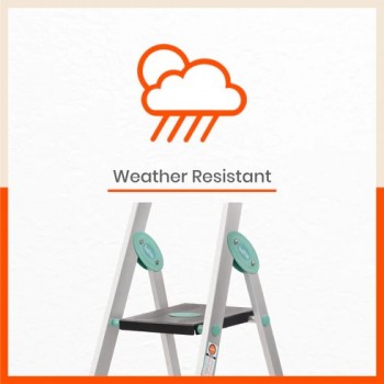 Bathla Advance Carbon Foldable Ladder Domestic Type Aluminum . 5 Step