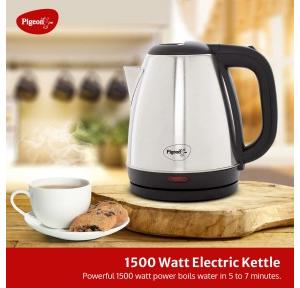 Pigeon By Stovekraft Amaze Plus Electric Kettle (14289) With Stainless Steel Body, 1.5 litre,