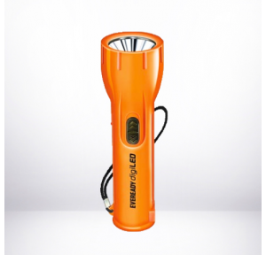 Eveready Digiled DL87 Rechargeable Torch Orange SLA 4V 400 mAH