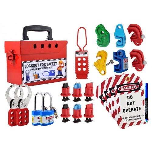 Asian Loto Group lockout Tagout Box Kit For Electrical Safety ALC-SKT3