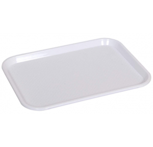 Melamine Serving Tray White 20 x 27.5 x 38 cm