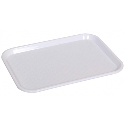 Melamine Serving Tray White 20 x 27.5 x 38 cm