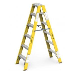 Youngman Twin  Self Supporting Ladder 8323 150 Kg Weight 11Kg 1190x545mm  Maximum Reach 200mm Double Side FRP 1826mm 6 Step