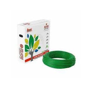 Polycab Copper Insulated Flexible Cable FRLS 1Core Multi-Stranded 1.5 Sqmm 1 Mtr Green