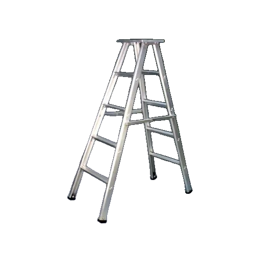 Aluminum Ladder Heavy Duty 12 Gauge 2.7mm Thickness Self Supporting With Platform, 6 Feet, 5 Step, 250kg