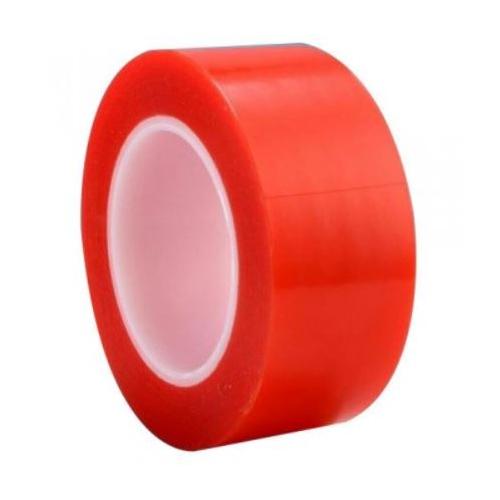 Polyester Double Sided Tape 24mm x 50 Mtr Red
