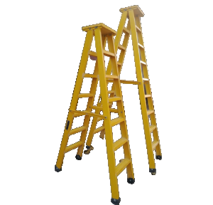 SJ FRP Ladder With Platform Twin Step, A Type, 4 Ft