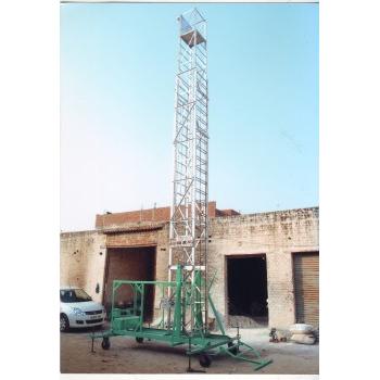 Hindalco Square Type Ladder Allied Aluminium Alloy Tiltable Tower Extendable Telescopic, - LAL3001, Closed 24F & Extend 60 feet, Extruded