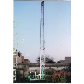 Hindalco Square Type Ladder LAL3001 Allied Alloy Tiltable Tower Extendable Telescopic, Extruded . Aluminum Closed 24F & Extend 60 feet