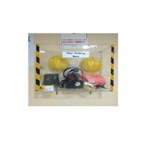 Acrylic Transparent Wall Mounted Box For Keeping Fire Fighting Equipment With Lock L600 X 300W X 600 MM Thickness 5 MM With Front Lock