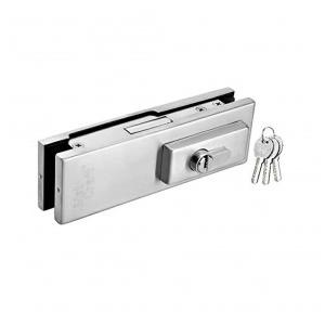 Met Craft Stainless Steel Glass Door Patch Fitting - Patch Lock Silver, 161 x 32 x 51mm