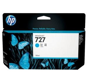 HP 727B,  130 ml Cyan Ink Cartridge, Matte Black