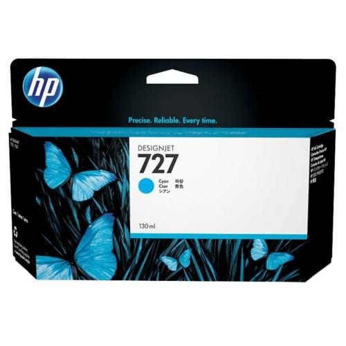 HP 727B,  130 ml Cyan Ink Cartridge, Matte Black