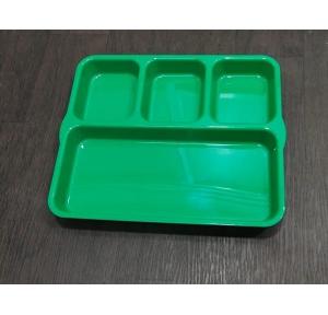 Kenford Polycarbonate Square Lunch Plate 4 Compartment DCT 1012 (PC)  Size 10inch x 12inch, Green