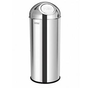 Push Can Dustbin Size 12x32 Inch SS202 70 Ltr