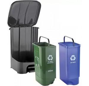 Eurotech Dustbin 2 in 1 Dry Waste and Wet Waste Capacity 20 Ltr